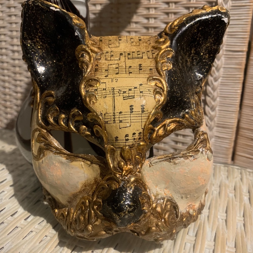 Vintage Venetian Cat Mask